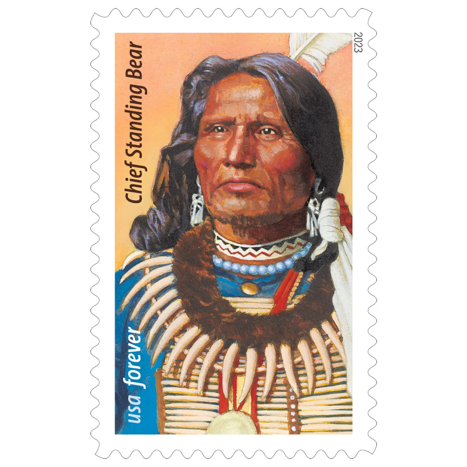 Chief Standing Bear Forever Stamp 2023