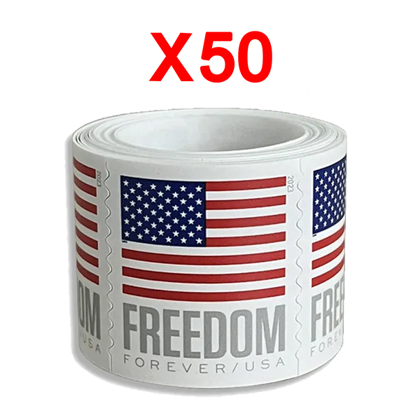 2023 U.S. Flag , 50 Rolls (5000 Pcs)