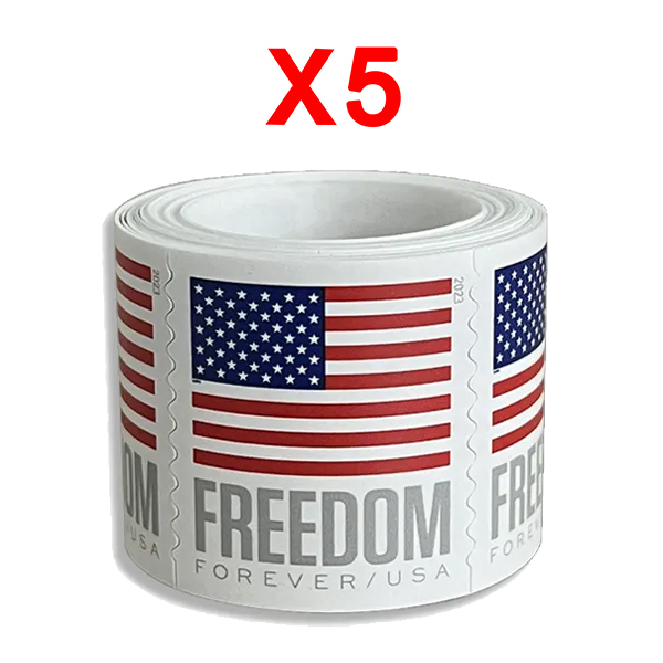 2023 U.S. Flag , 5 Rolls (500 Pcs)