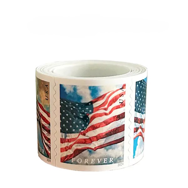 2024 U.S. Flag , 5 Rolls (500 Pcs)